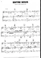 télécharger la partition d'accordéon Entre nous (Chant : Lara Fabian) au format PDF