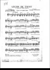 télécharger la partition d'accordéon Leçon de twist (Twistin' the twist) au format PDF
