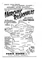 télécharger la partition d'accordéon Marches régionales (Pot Pourri de 42 chansons les plus populaires de toutes les régions de France) au format PDF