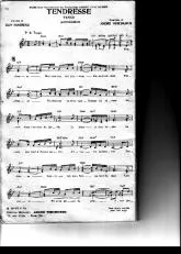 télécharger la partition d'accordéon Tendresse (Tango) au format PDF