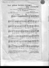télécharger la partition d'accordéon Le plus beau tango du monde (De l'opérette : Un de la Canebière) (Tango Chanté) au format PDF