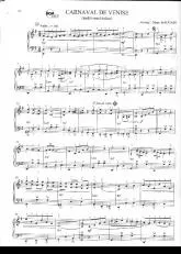 télécharger la partition d'accordéon Carnaval de Venise (Traditionnel Italien) au format PDF