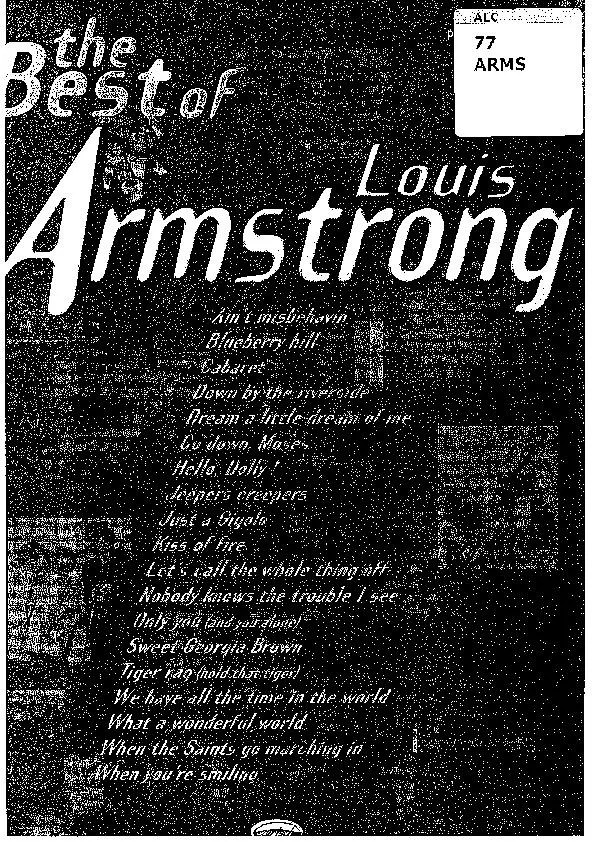 télécharger la partition d'accordéon The best of Louis Armstrong (19 Titres) au format PDF