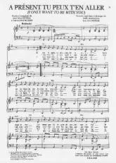 télécharger la partition d'accordéon A présent tu peux t'en aller (I only want to be with you) (Chant : Richard Anthony)  au format PDF