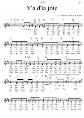 télécharger la partition d'accordéon Y'a d' la joie (Arrangement : P Gasser) au format PDF