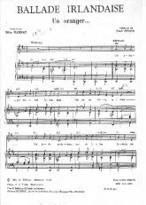 télécharger la partition d'accordéon Ballade Irlandaise (Un oranger) (Chant : Bourvil) au format PDF