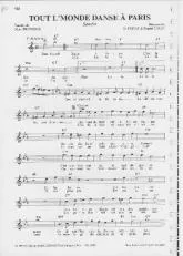 télécharger la partition d'accordéon Tout l' monde danse à Paris (Samba) au format PDF