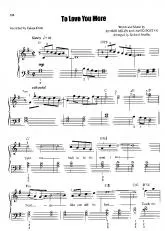 télécharger la partition d'accordéon To Love You More   au format PDF