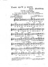 télécharger la partition d'accordéon Tant qu'il y aura des étoiles (Du film : Au son des guitares) (Chant : Tino Rossi) au format PDF
