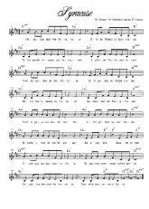 télécharger la partition d'accordéon Syracuse (Transcription : P Gasser) au format PDF