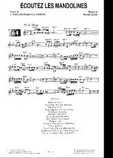 télécharger la partition d'accordéon Ecoutez les mandolines (Tango Chanté) au format PDF