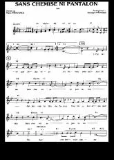télécharger la partition d'accordéon Sans chemise ni pantalon (Chant : Rika Zaraï) au format PDF