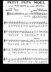 télécharger la partition d'accordéon Petit papa Noël (Du Film : Destins) (Chant : Tino Rossi) au format PDF