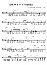 télécharger la partition d'accordéon Danse mon Esmeralda (Notre dame de Paris) au format PDF