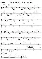 télécharger la partition d'accordéon Brasilia carnaval (Chant : Chocolate Boys) (Relevé) au format PDF