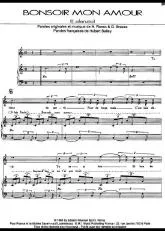 télécharger la partition d'accordéon Bonsoir mon amour (Il Silenzio) au format PDF