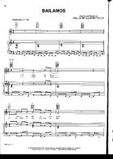 télécharger la partition d'accordéon Bailamos (Chant : Enrique Iglesias) au format PDF