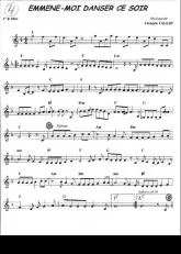 télécharger la partition d'accordéon Emmène moi danser ce soir   au format PDF