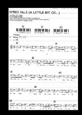 télécharger la partition d'accordéon Mambo n°5 (A little bit of) au format PDF