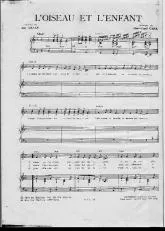 télécharger la partition d'accordéon L'oiseau et l'enfant (Chant : Marie Myriam) au format PDF