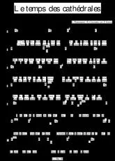 télécharger la partition d'accordéon Le temps des cathédrales (Notre dame de Paris) au format PDF