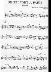 télécharger la partition d'accordéon De Belfort à Paris (Mazurka) au format PDF