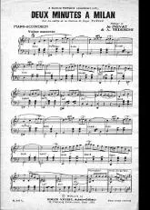 télécharger la partition d'accordéon Deux minutes à Milan (Sur les motifs de la chanson de Roger Vaysse) (Valse Musette) au format PDF
