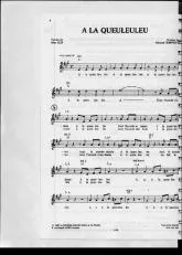 télécharger la partition d'accordéon A la queuleuleu (Chant : André Bézu) au format PDF