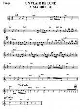 télécharger la partition d'accordéon Un clair de lune à Maubeuge (Chant : Bourvil) (Relevé) au format PDF