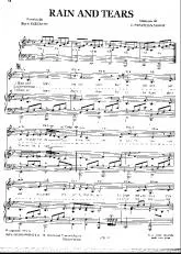 télécharger la partition d'accordéon Rain and tears (Chant : Demis Roussos) au format PDF