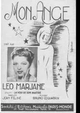 télécharger la partition d'accordéon Mon ange (Chant : Léo Marjane) au format PDF