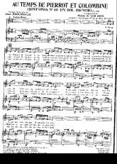 télécharger la partition d'accordéon Au temps de Pierrot et Colombine (Sinfonia n°40 en sol menor) (D'après la symphonie n° 40 de Mozart) au format PDF