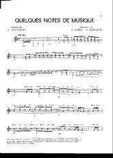 télécharger la partition d'accordéon Quelques notes de musique au format PDF