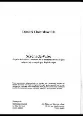 télécharger la partition d'accordéon Sérénade Valse (D'après la valse n°2) au format PDF