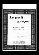 télécharger la partition d'accordéon Le petit garçon au format PDF