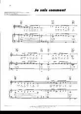 télécharger la partition d'accordéon Je sais comment (Chant : Edith Piaf) au format PDF