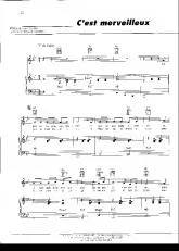 télécharger la partition d'accordéon C'est merveilleux (Chant : Edith Piaf) au format PDF