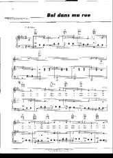 télécharger la partition d'accordéon Bal dans ma rue (Chant : Edith Piaf) au format PDF