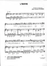 télécharger la partition d'accordéon L'envie (Chant : Johnny Hallyday) au format PDF