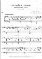 télécharger la partition d'accordéon Moonlight Sonata (Piano) au format PDF
