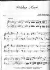 télécharger la partition d'accordéon Marche nuptiale (Wedding March) (Piano) au format PDF