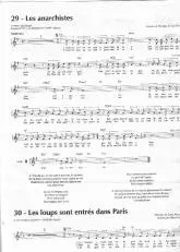 télécharger la partition d'accordéon Les loups sont entrés dans Paris (Chant : Serge Reggiani) au format PDF