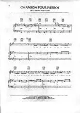 télécharger la partition d'accordéon Chanson pour Pierrot au format PDF