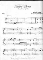 télécharger la partition d'accordéon Bridal Chorus (Lohengrin) au format PDF