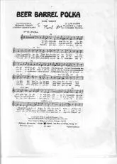 télécharger la partition d'accordéon Beer Barrel Polka (Fox Trot Chanté) au format PDF