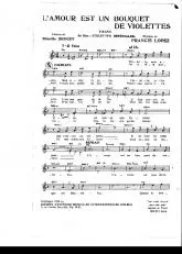 télécharger la partition d'accordéon L'amour est un bouquet de violettes (Du Film : Violettes Impériales) (Chant : Luis Mariano) au format PDF