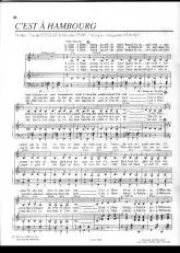 télécharger la partition d'accordéon C'est à Hambourg (Chant : Edith Piaf) au format PDF