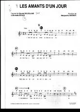 télécharger la partition d'accordéon Les amants d'un jour (Chant : Edith Piaf) (Valse Chantée) au format PDF