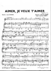 télécharger la partition d'accordéon Aimer je veux t'aimer (Boléro) au format PDF