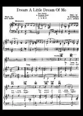 télécharger la partition d'accordéon Dream a little dream of me (Chant : Mamas and the Papas) au format PDF